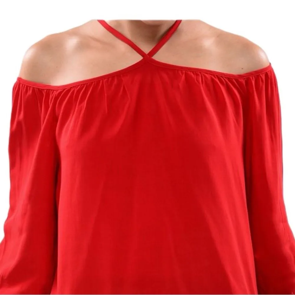 She + Sky off the shoulder blouse SIZE M RED - Image 2