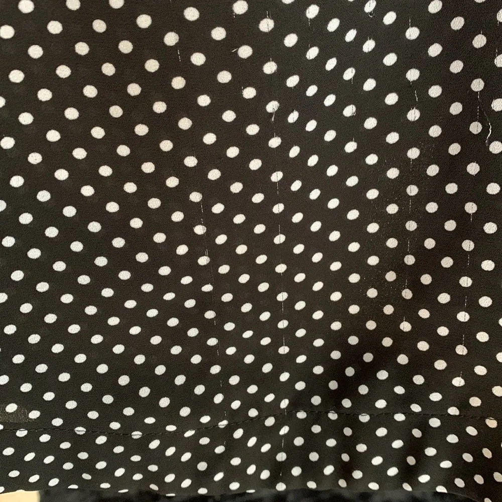 Philosophy black with white polka dot tank. Size Small - Image 10