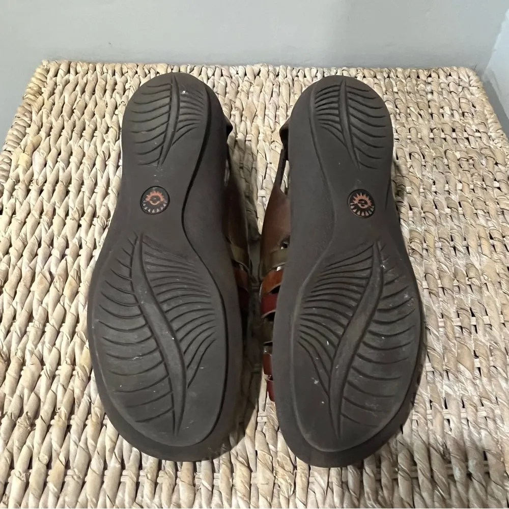 EARTH SPIRIT GELRON 2000, CUPID LEATHER, Size W 8, MULTI COLOR, PREOWNED SANDAL - Image 7