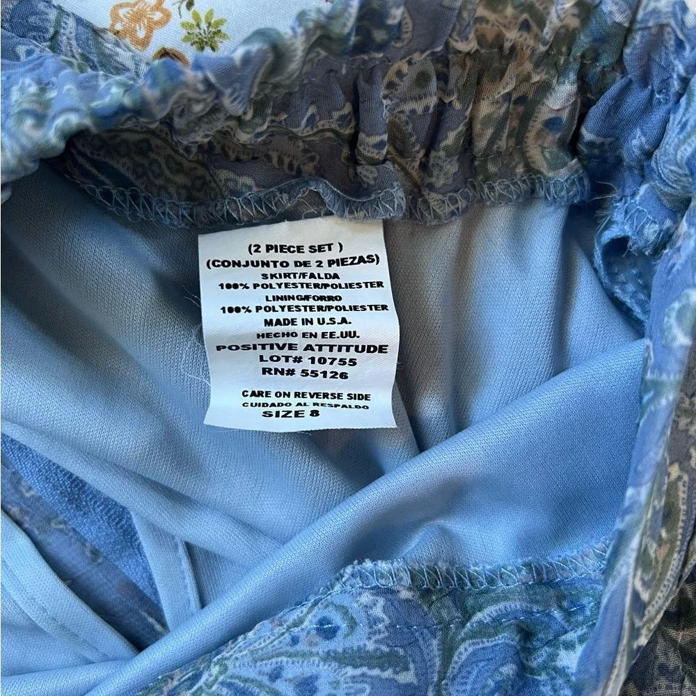 Patterned skirt Blue Size 8 - Image 2