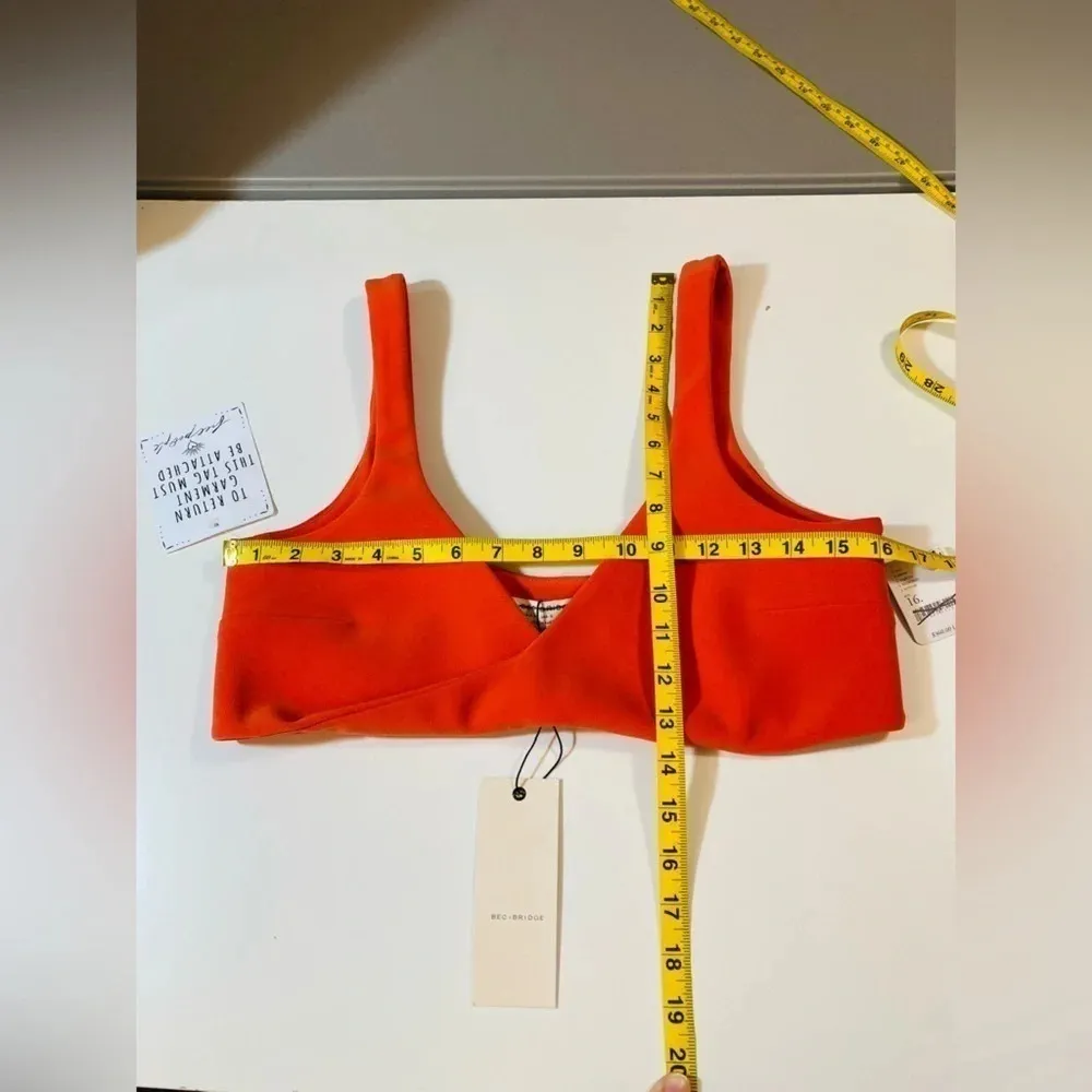 Free People BEC & BRIDGE Clover Crop Top in Flame Size 12 NWT $170 - Image 6