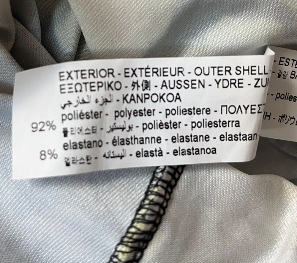 Zara Floral Bodysuit Black Yellow Blue Green Purple Size Large - Image 10