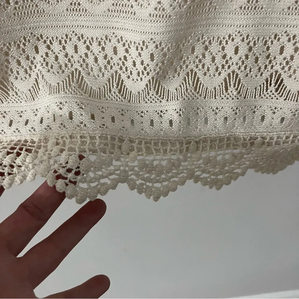 London Times Cream Colored Sheath Dress with Flutter Sleeves- Size 4 - Image 8