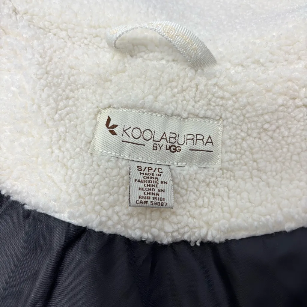KOOLABURRA By UGG Black Jacket with Cream Sherpa Lining size S - Image 7