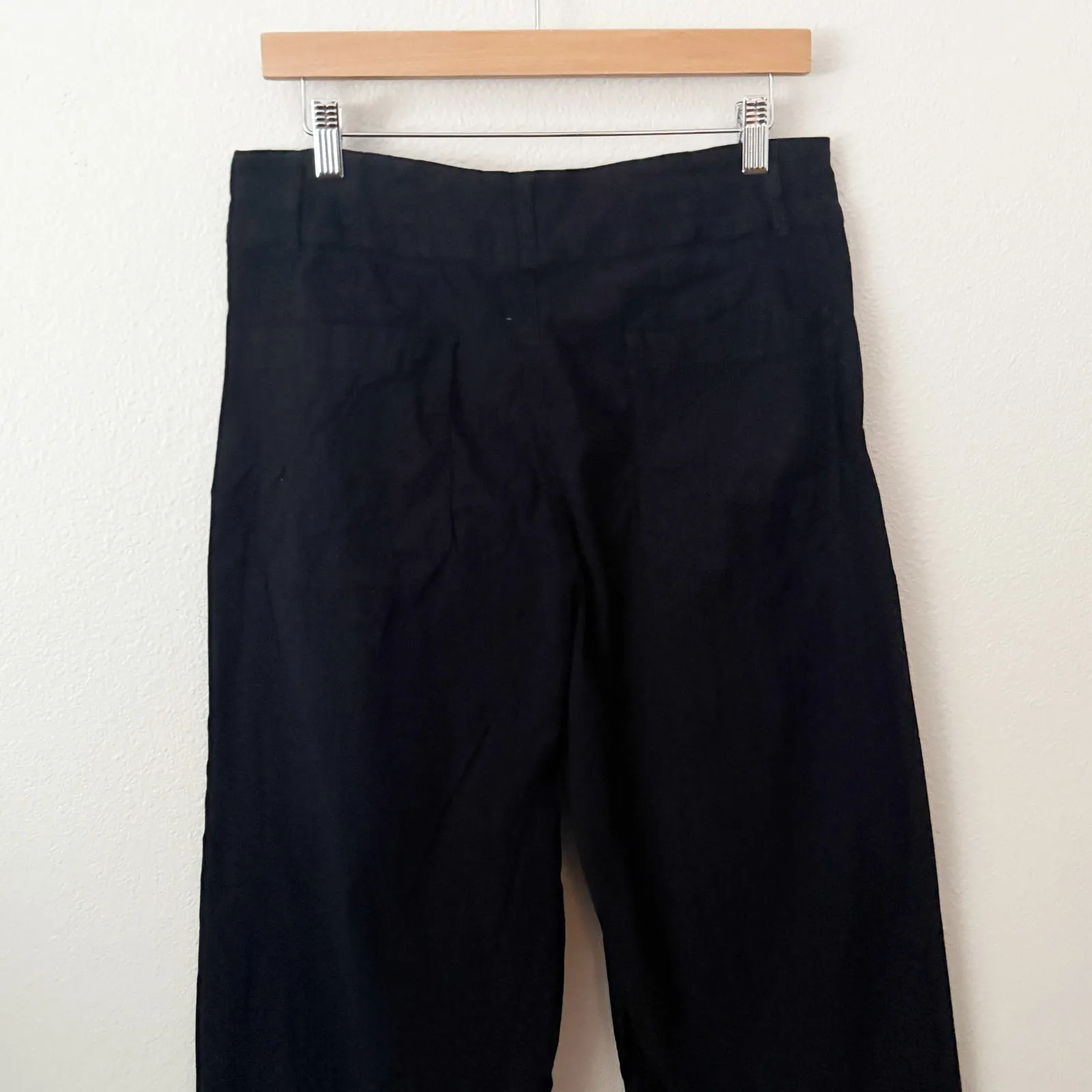 MAEVE x ANTHROPOLOGIE | The Colette Magic Fabric Crop Wide-Leg Pants Black | 34T - Image 6