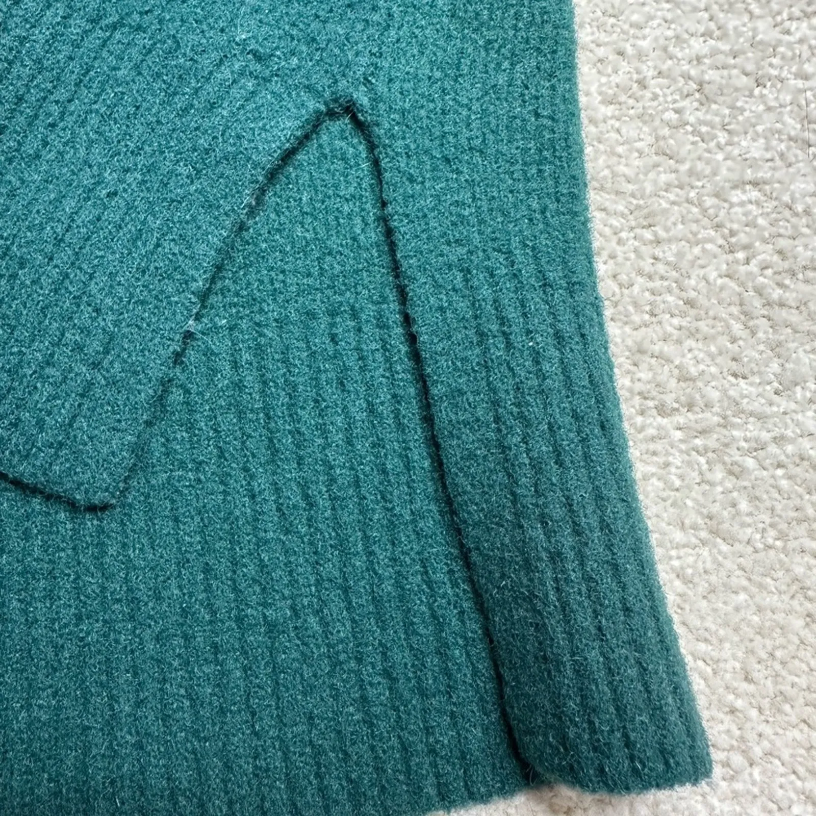 Abercrombie & Fitch Teal Turtleneck Sweater - Image 6
