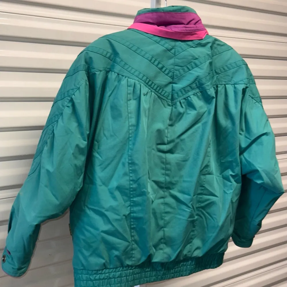 Vintage IZZA Byer California Teal & Pink Jacket women's Size L Blue Size L - Image 7