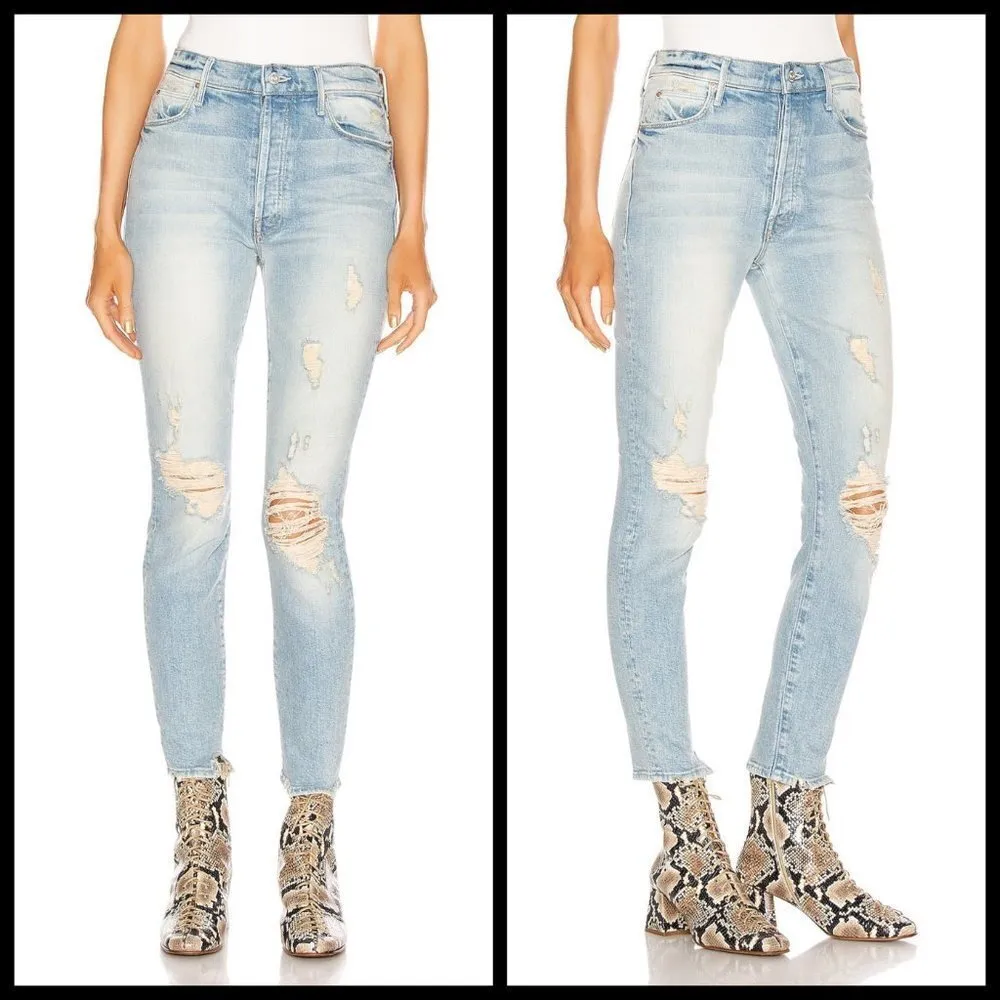 đź’•MOTHER SUPERIORđź’• Super Stunner Ankle Jeans Say Amen Again! 26 *Missing Button Blue - Image 11