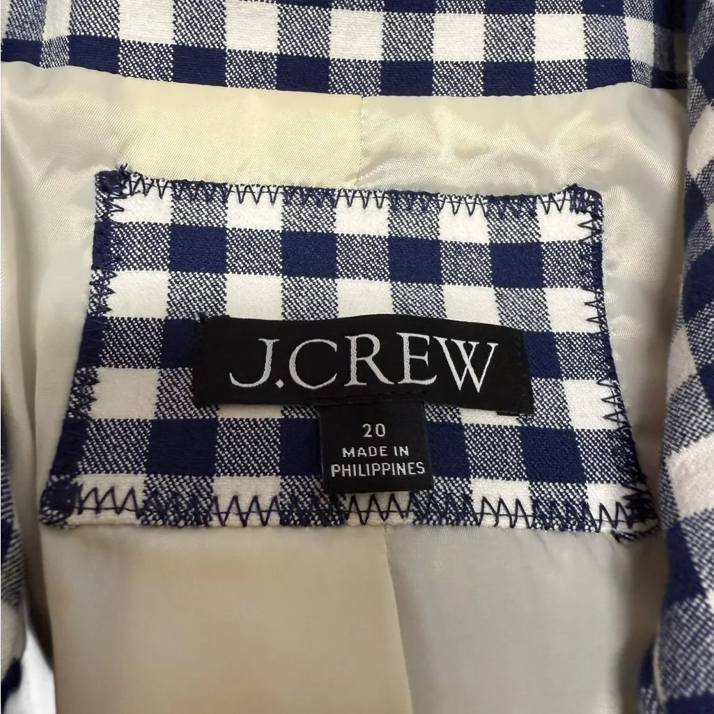 J.Crew Parke Blazer in Gingham Bi-Stretch Cotton Blend - Image 8