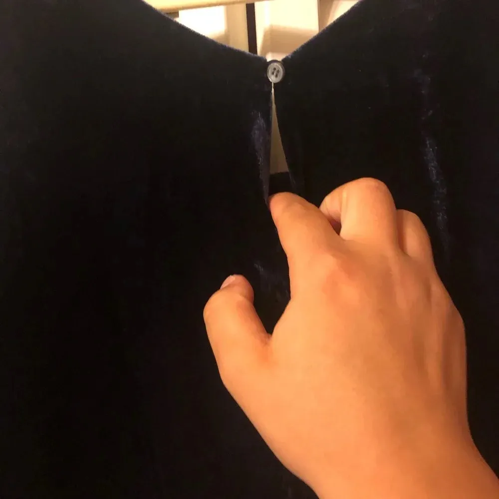 NWT J.CREW NAVY BLUE VELVET CAMISOLE - Image 6