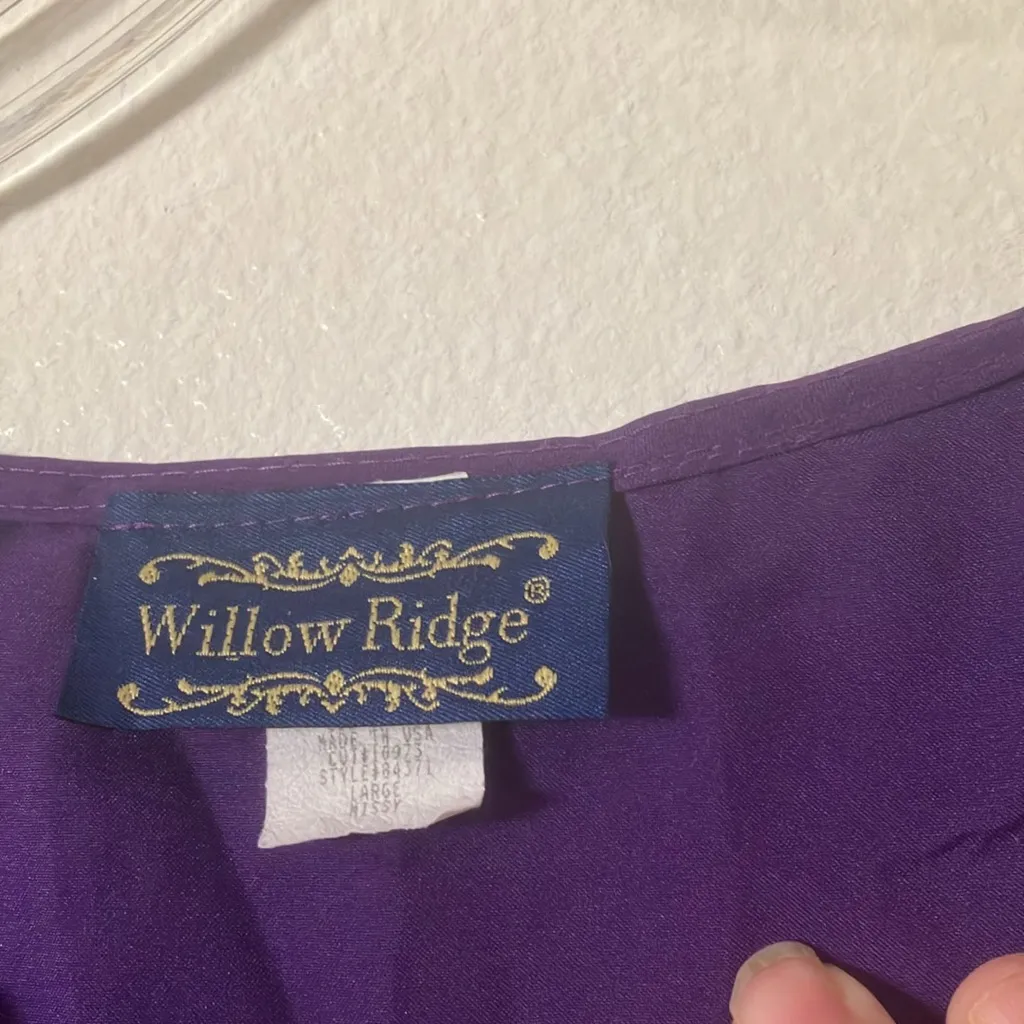 FINAL MARKDOWN Willow ridge top large Purple - Image 3