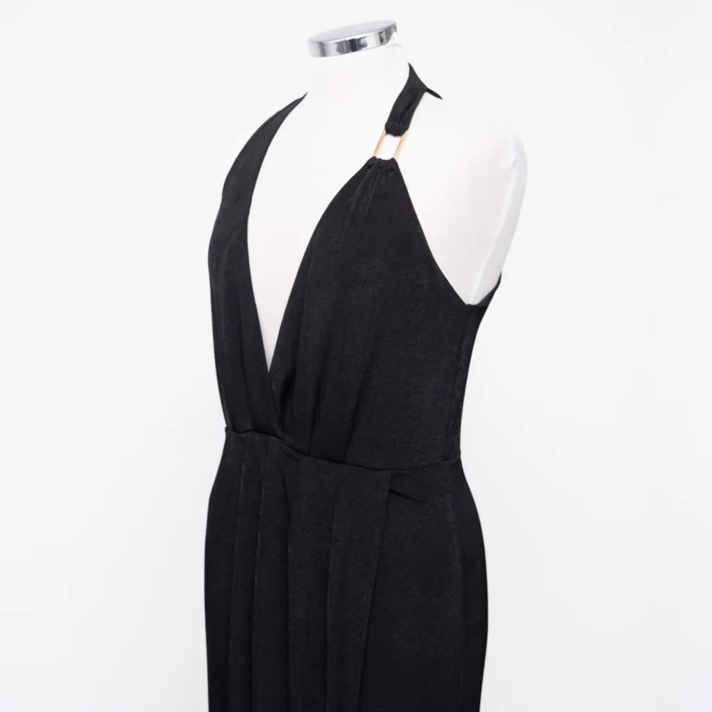 bebe - Halter Ruched Midi Dress - Image 10