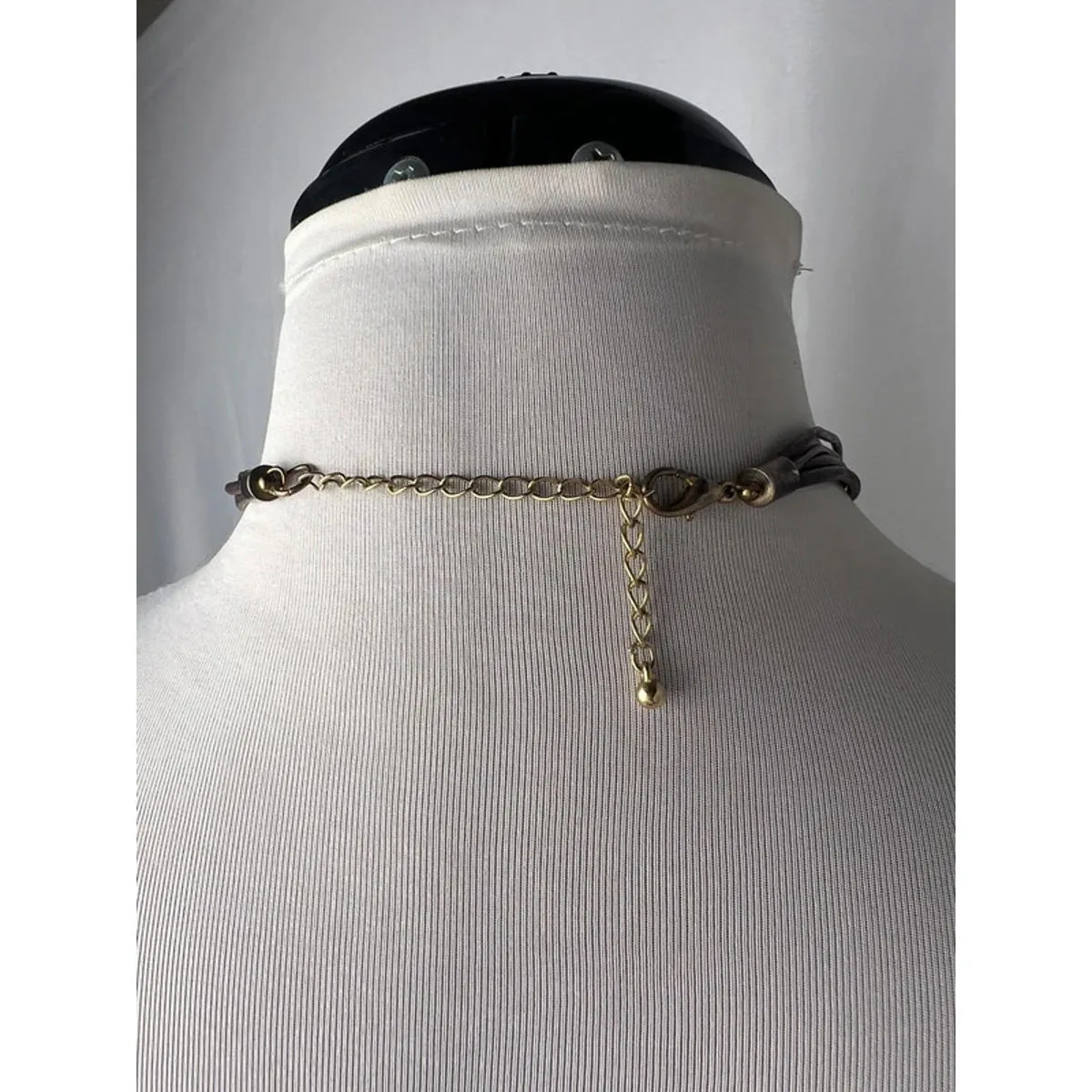 vintage teardrop multicolored beaded necklace Blue - Image 4