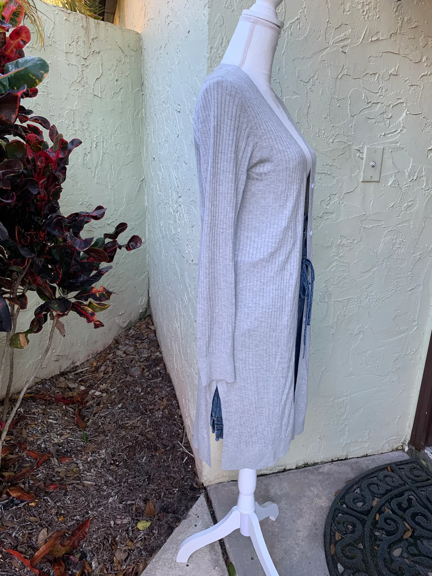 NWOT  Cali Linen Blend Ribbed Cardigan - Image 7