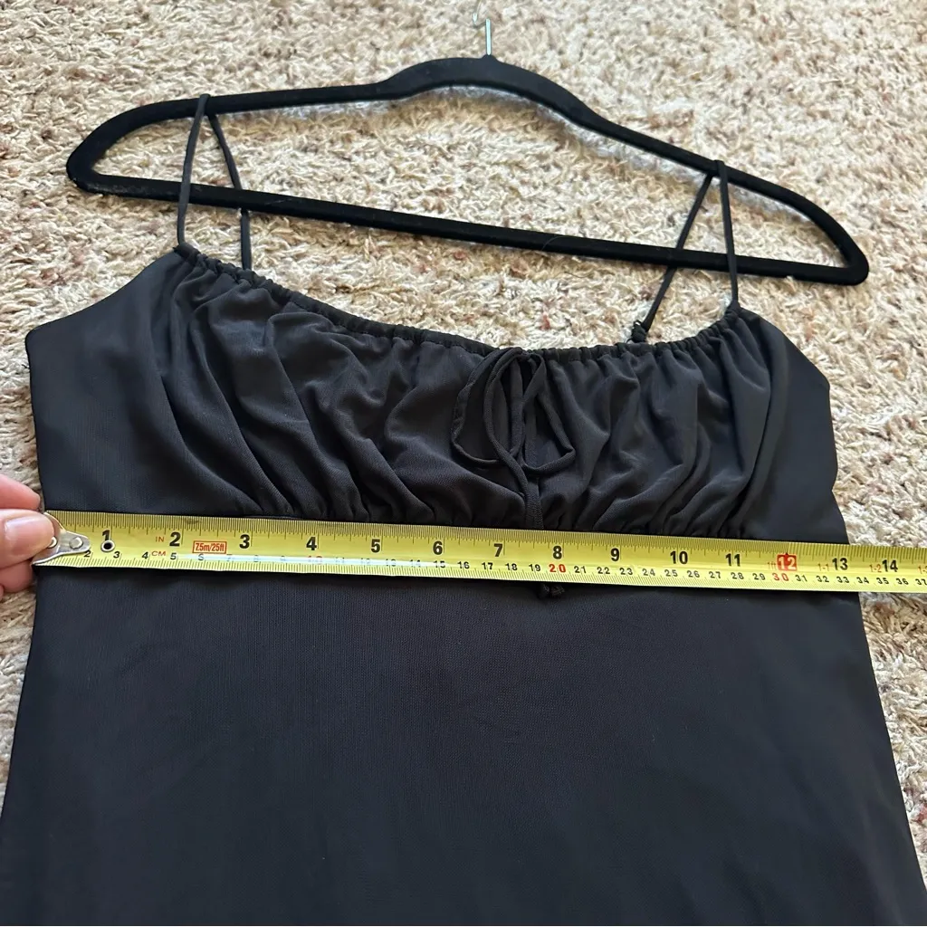 RSQ Womens Emma Mesh Midi Black Dress Size Large Y2K 90style Punk Girl Edgy - Image 9