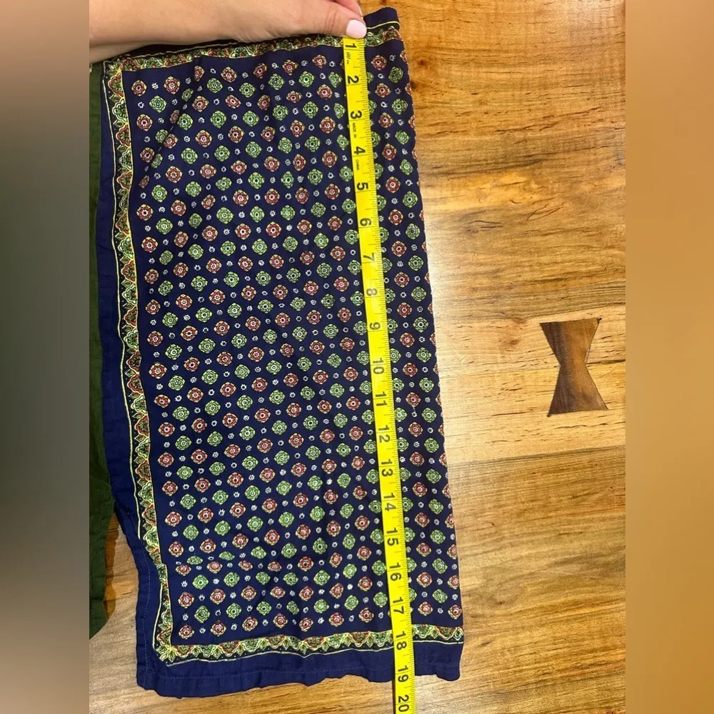 EUC BOHEMIAN MINI SKIRT WITH FRONT & back bottom slit. 2 sides pattern fabric Size undefined - Image 7