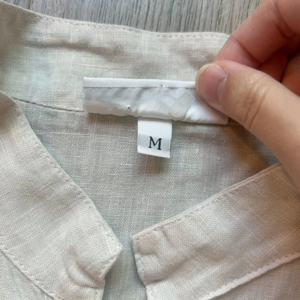 Bryn Walker 100% Linen Button Down Lightweight Shirt Jacket Size M - Image 3