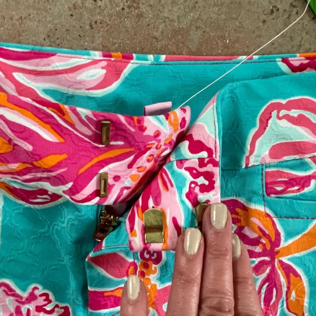 Lilly Pulitzer NEW Ellie Shorts in Sea Blue Size 2 - Image 5