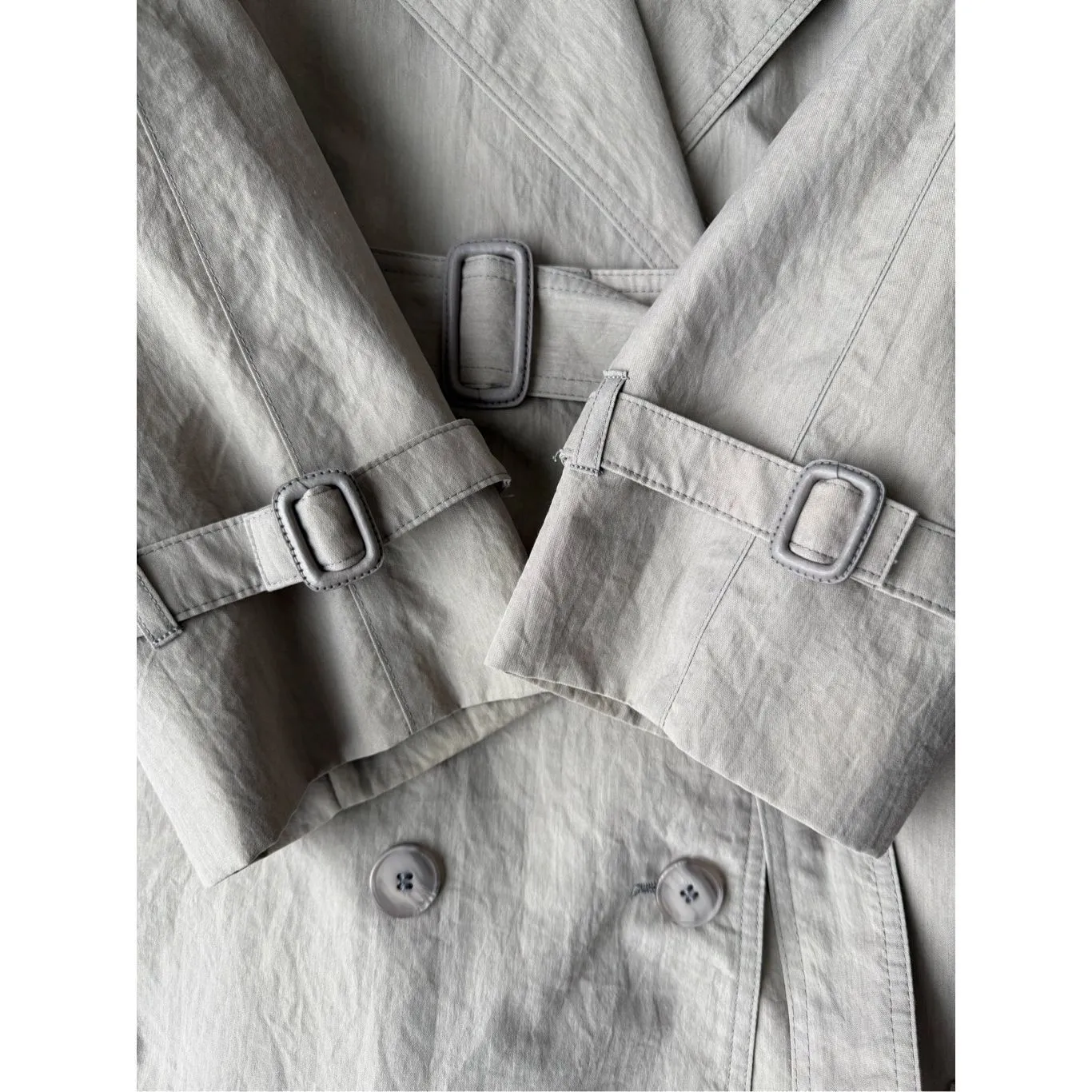 Vintage London Fog khaki Thinsulate 3M Double Breasted Long Trench Coat - Image 7