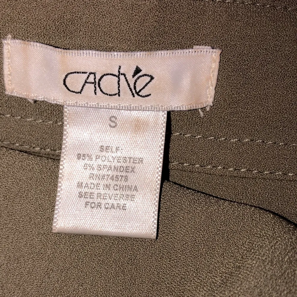 Cache  olive green utility military vest small zip up - Image 6