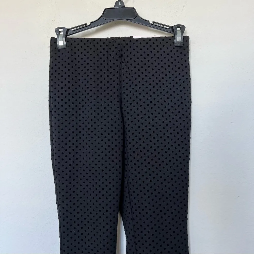 Anthropologie polka Dot leggings XSMALL black high rise Skinny 
 NWT - Image 13