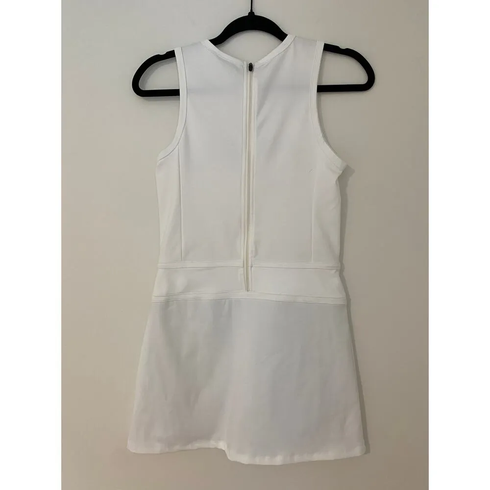 NWT Barstool Sports Golf Dress White Green Sleeveless Printed Shorts Side Slits - Image 8