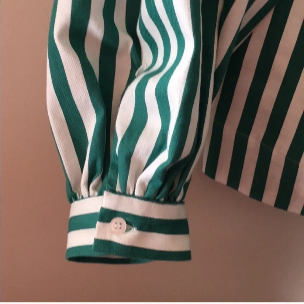 Topshop Blouson Sleeve Stripe Top - Image 6
