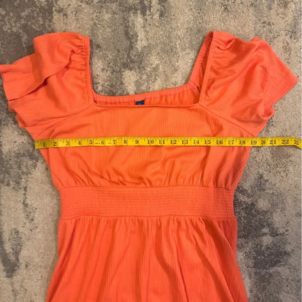 Old Navy Orange Short Sleeve Dress - Image 4