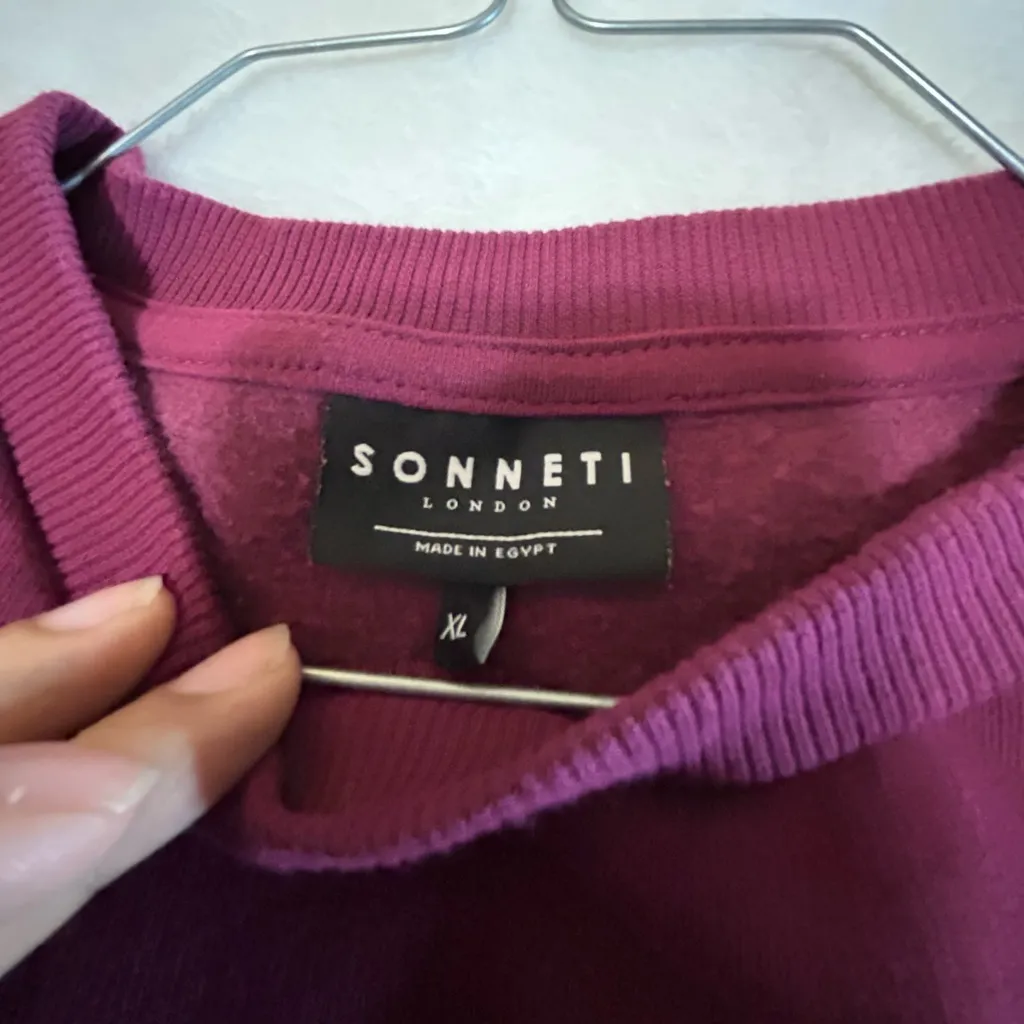 Women's Burgundy Sweater Red Size XL - Image 3