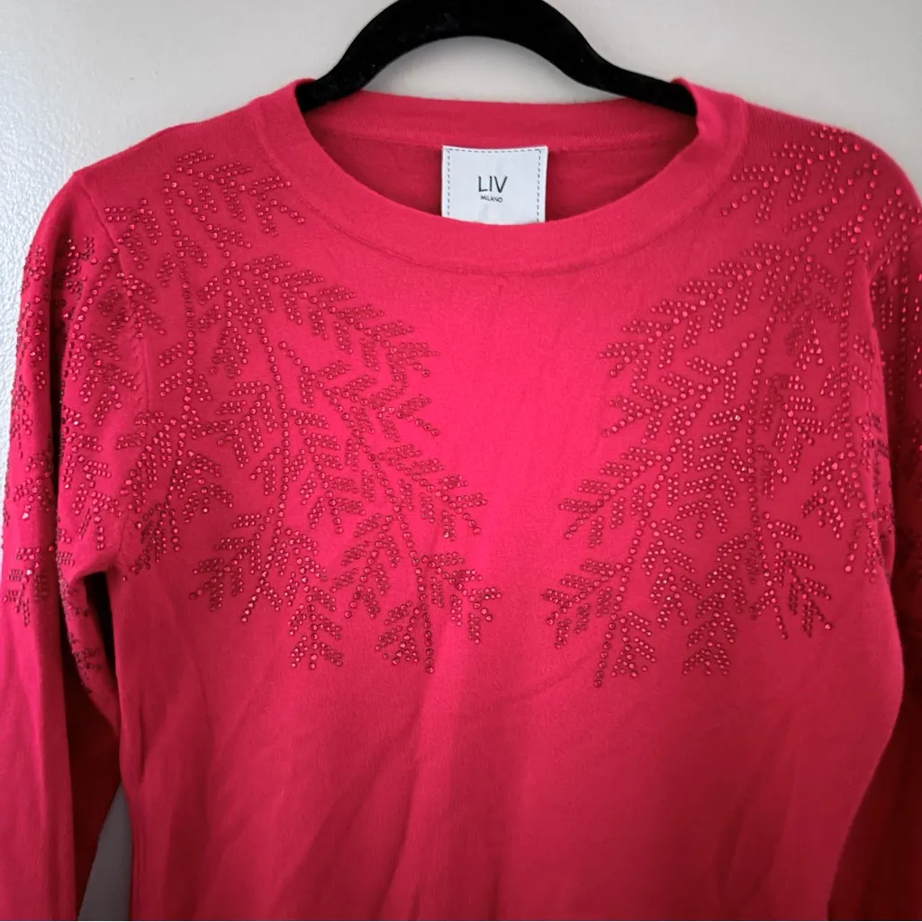 NWT Christmas Sweater/Liv Milano Red - Image 2