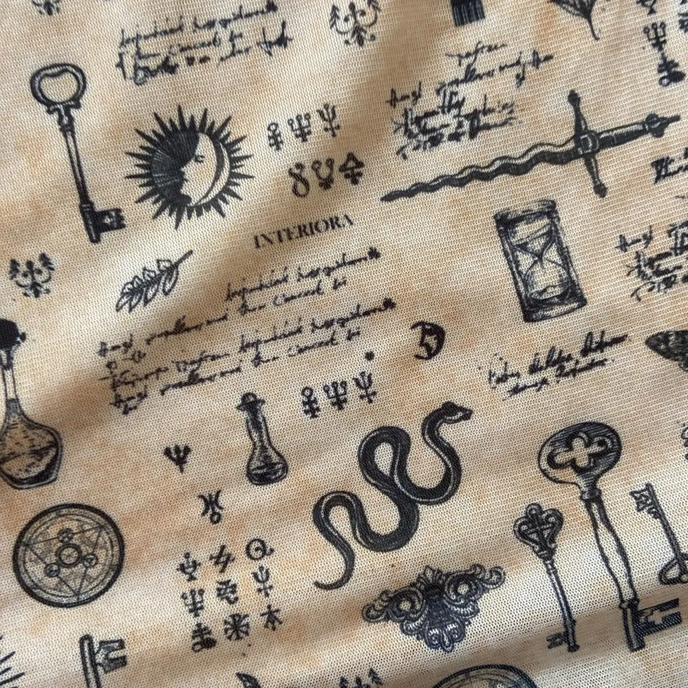 tattoo slip dress. S - Image 4