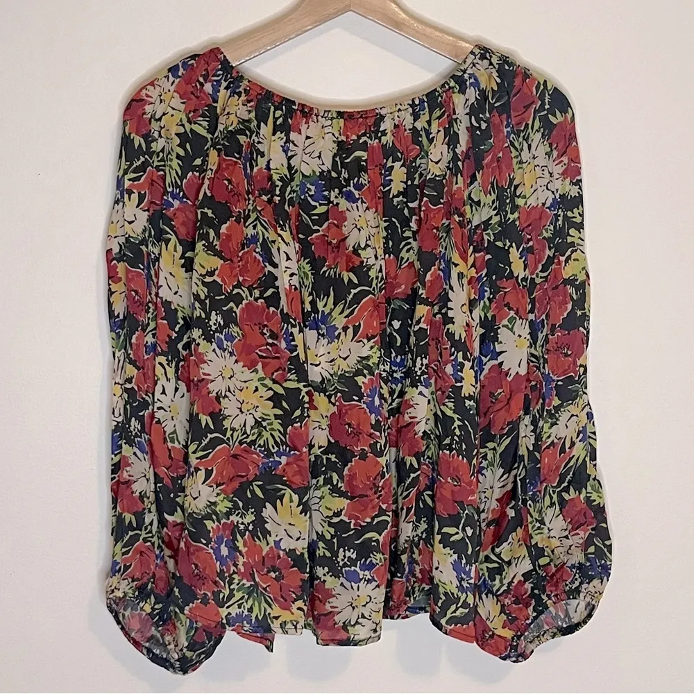 NWT THE GREAT. Palmette Blouse Size Medium Red - Image 5