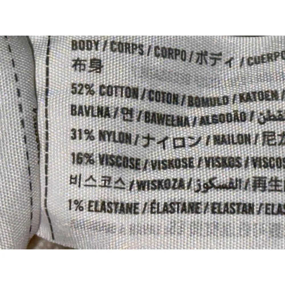 Abercrombie & Fitch White Ribbed Sweetheart V Neck Long Sleeve Bodysuit Size XS - Image 5