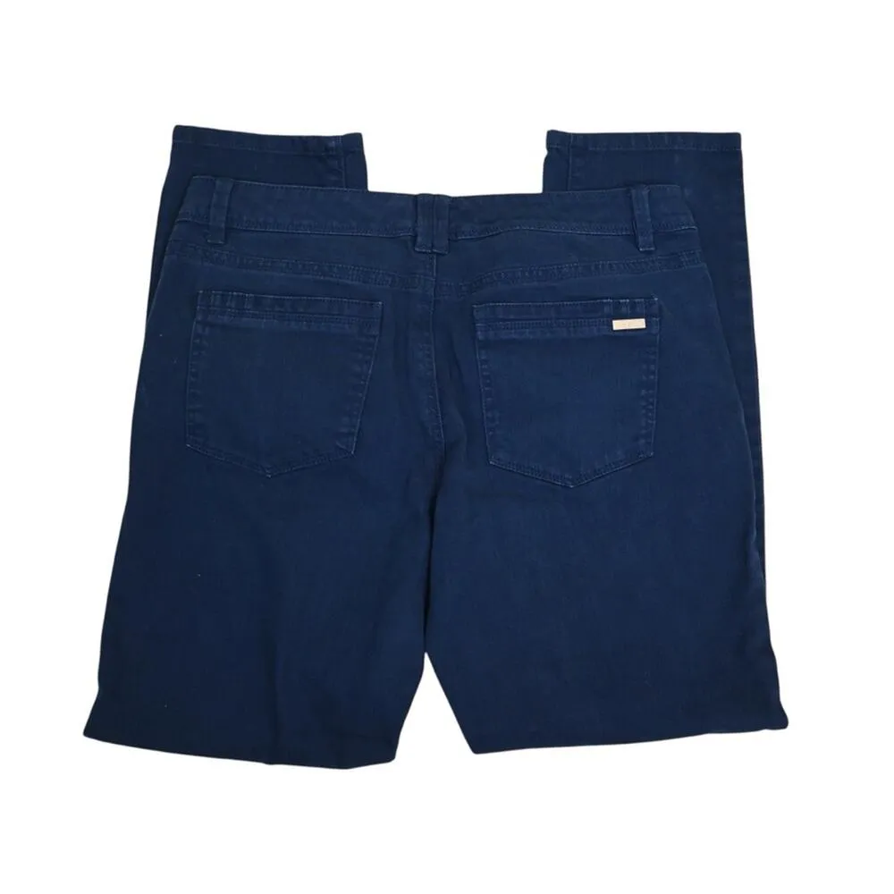 WHBM Womens 10 Navy Blue Slim Ankle Jean - Image 5