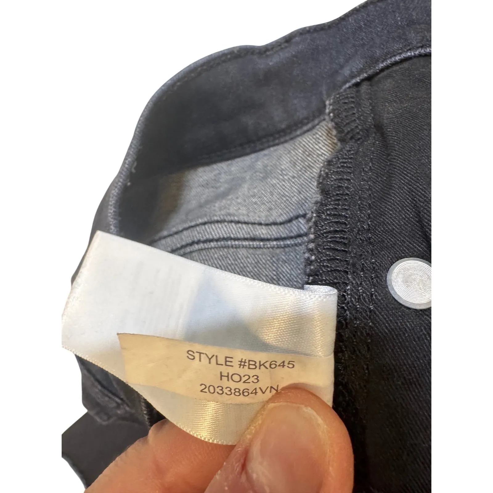 J. Crew 26P Petite 9 Inch Demi Boot Crop Jeans Dark Wash Raw Hem - Image 4