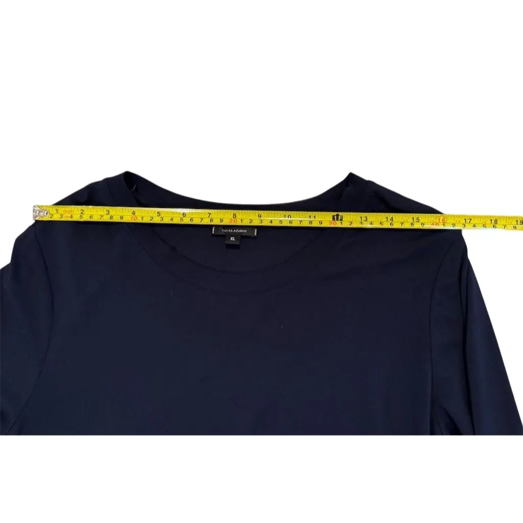 Stella & Dot Women's XL Blue Ruffle Long Sleeve Blouse Casual Top - Image 3