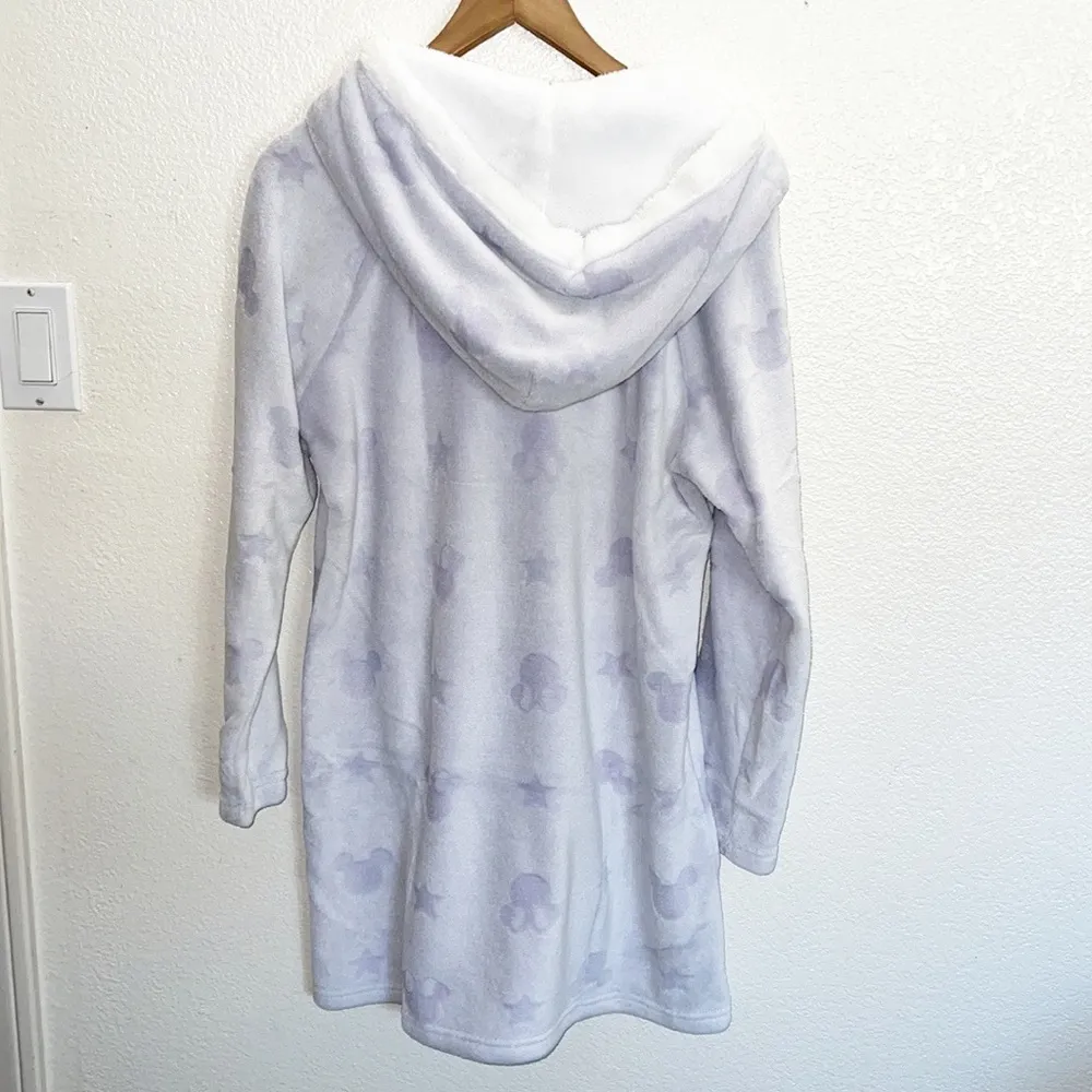 Disney Light Purple And White Mickey Mouse Hoodie Soft Comfortable Sleepwear NEW - Image 10