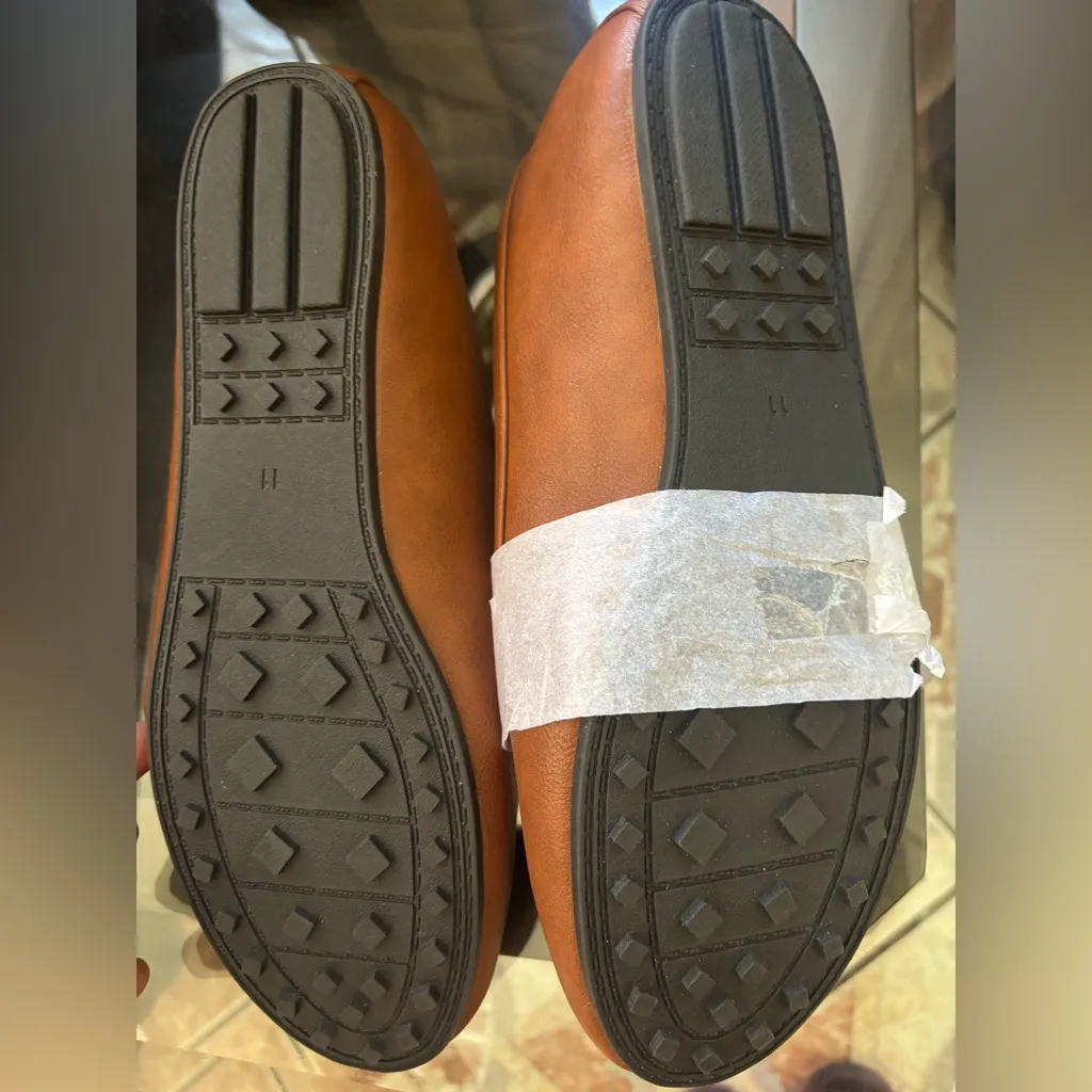 ❤️🤎NWT Mocasin  Brown Loafers with Gold Accents🧡🤎 - Image 9