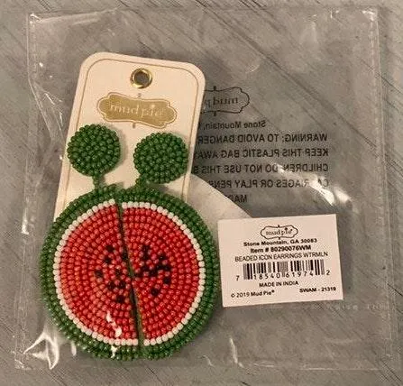 Mud Pie Watermelon Earrings - Image 2