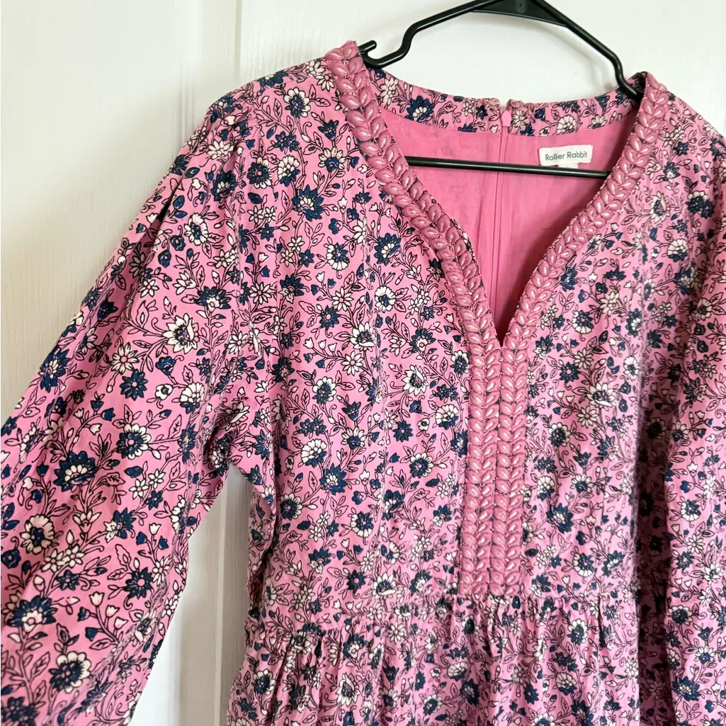 Roller Rabbit Cluny Naema Pink Floral Dress - Image 5