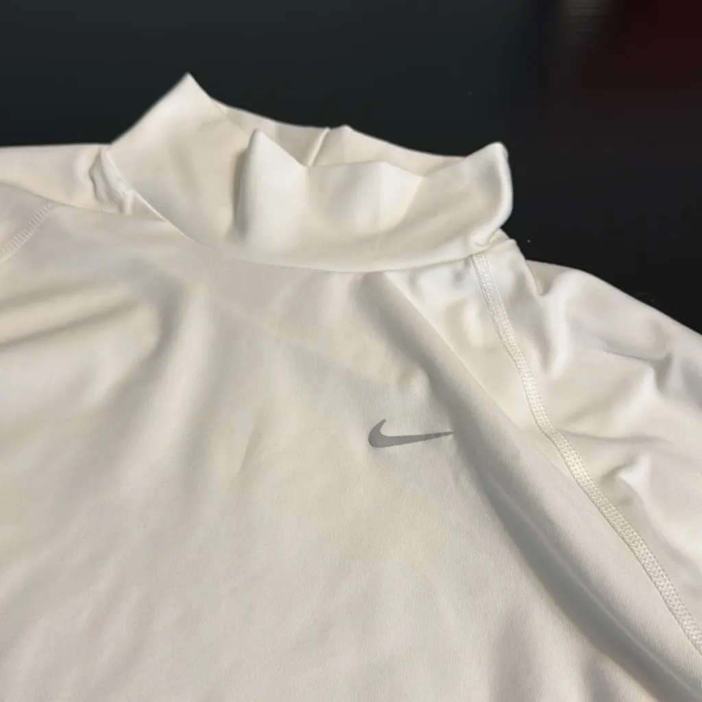 Nike White Performance Long Sleeve Top - Image 2