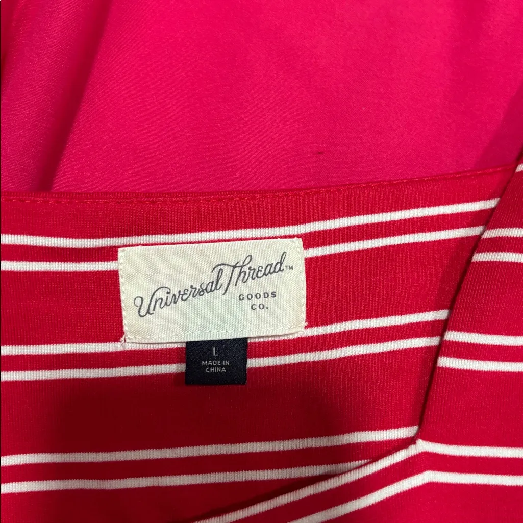 Universal Threads Universal Thread Red Striped Blouse - Image 2