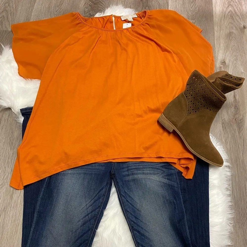 Michael Kors Meme mixed Media Knit top.  - Image 2