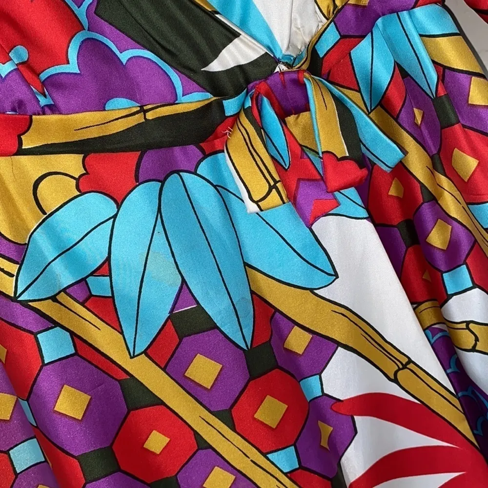 Bendels fancy dress vintage wrap colorful‎ - Image 2