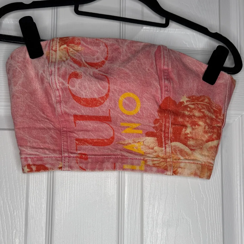 FIORUCCI‎ Women's Milano Angel Bustier in Pink Organic Cotton Size XS - Image 3