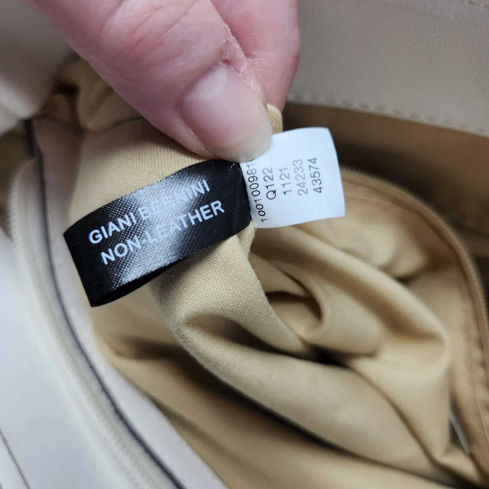 Giani Bernini Blue Double Handle Magnetic Faux Leather Saffiano Plaid Tote Bag - Image 16