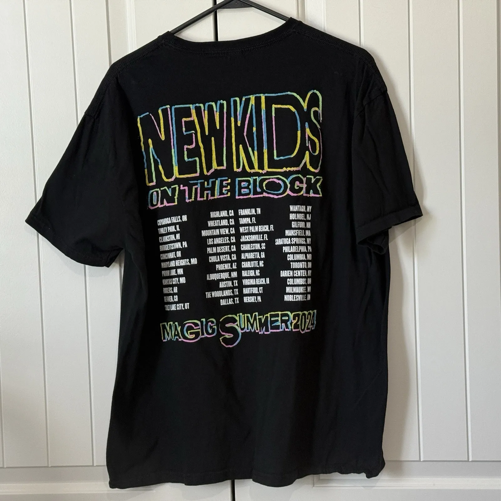 New Kids On The Block Official 'The Magic Summer'‎ Tour Tee 2024 (XL) - Image 3