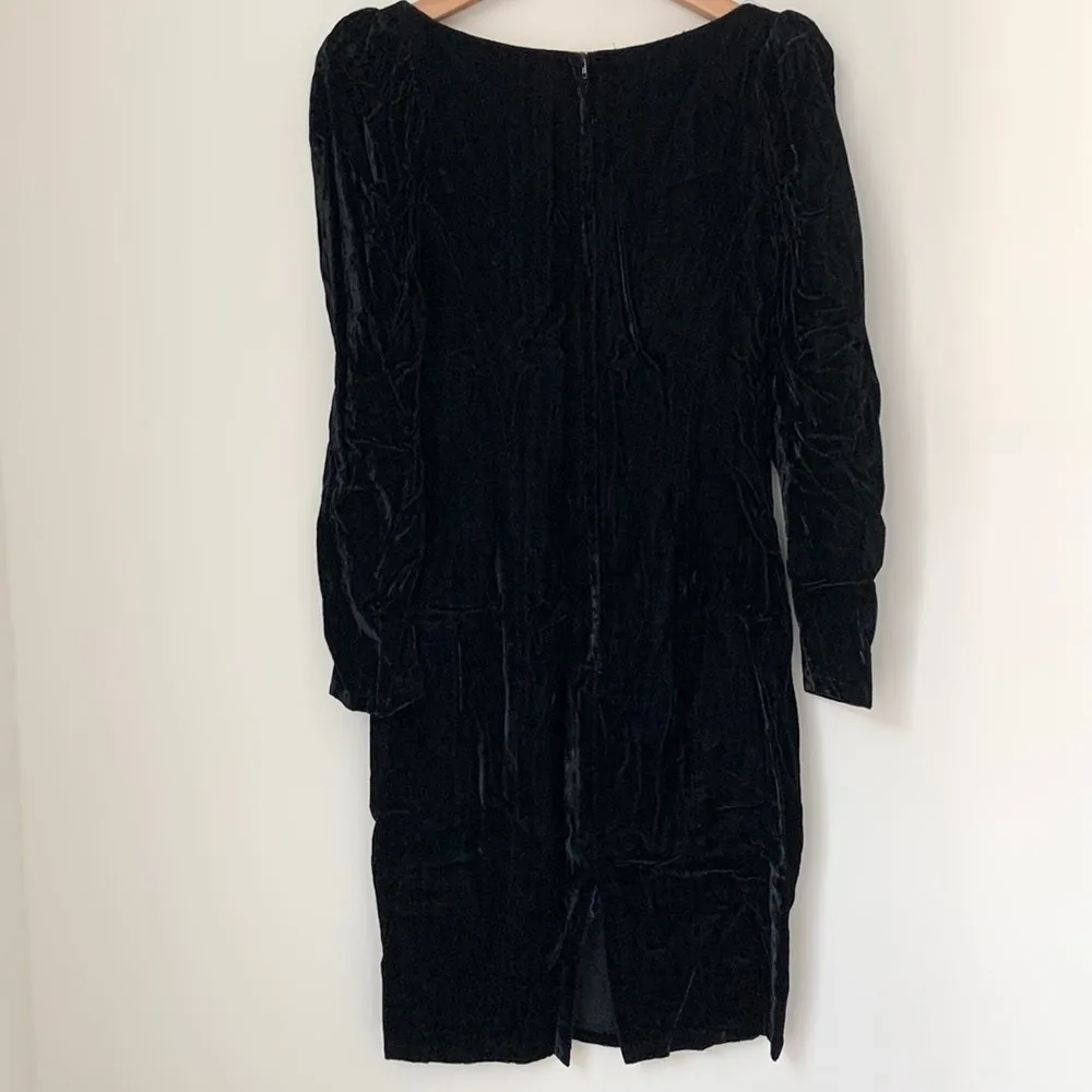 Gunne Sax Black Velvet Dress - Image 2