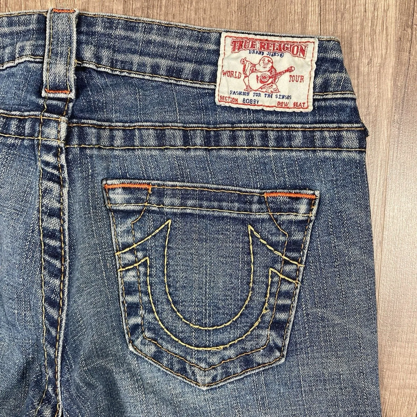 True Religion Y2K Grunge Low Rise Flare Bobby Jeans Women’s Size 28 x 32 - Image 5