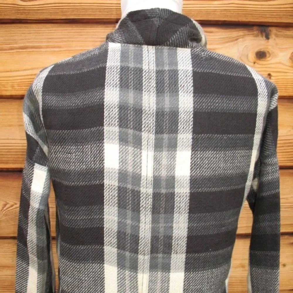 NWT Lucky Brand Black Gray Wrap Jacket Cardigan - Image 7